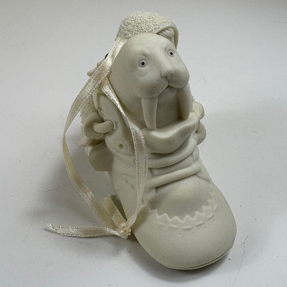 Dept 56 Snowbabies No Room For One More Walrus Boot Ornament Vintage - Picture 2 of 9